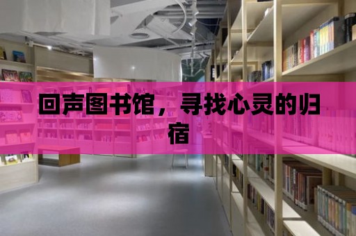 回聲圖書館，尋找心靈的歸宿