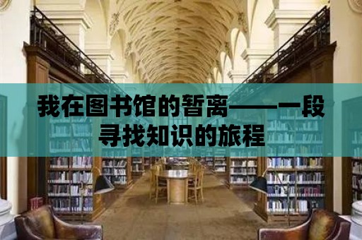 我在圖書館的暫離——一段尋找知識的旅程