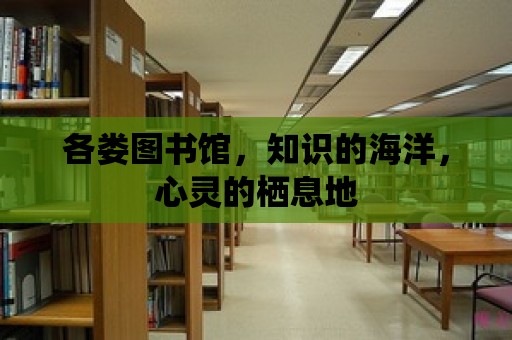 各婁圖書館，知識的海洋，心靈的棲息地