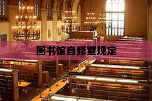 圖書館自修室規定