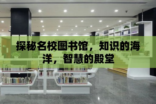 探秘名校圖書館，知識的海洋，智慧的殿堂