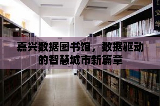 嘉興數據圖書館，數據驅動的智慧城市新篇章