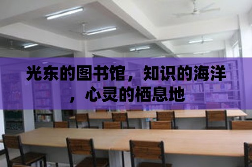 光東的圖書館，知識的海洋，心靈的棲息地