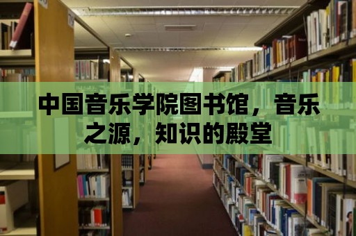 中國音樂學院圖書館，音樂之源，知識的殿堂