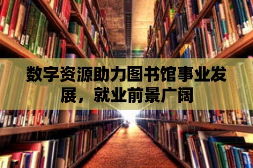 數字資源助力圖書館事業發展，就業前景廣闊