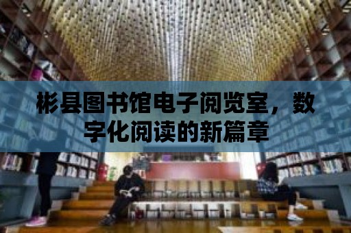 彬縣圖書館電子閱覽室，數字化閱讀的新篇章