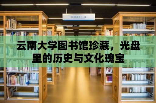 云南大學圖書館珍藏，光盤里的歷史與文化瑰寶