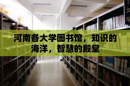 河南各大學圖書館，知識的海洋，智慧的殿堂