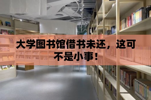 大學圖書館借書未還，這可不是小事！