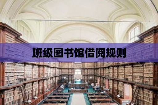 班級圖書館借閱規(guī)則