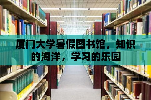 廈門大學暑假圖書館，知識的海洋，學習的樂園