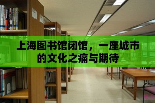 上海圖書館閉館，一座城市的文化之痛與期待