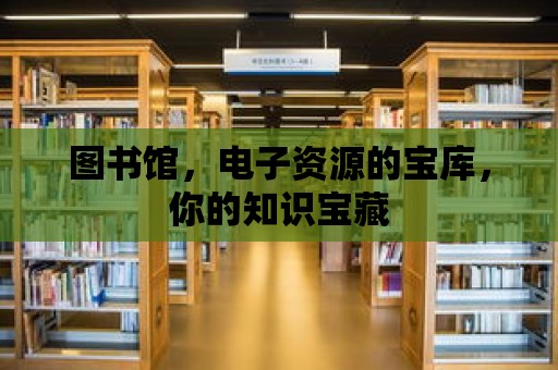 圖書館，電子資源的寶庫，你的知識寶藏