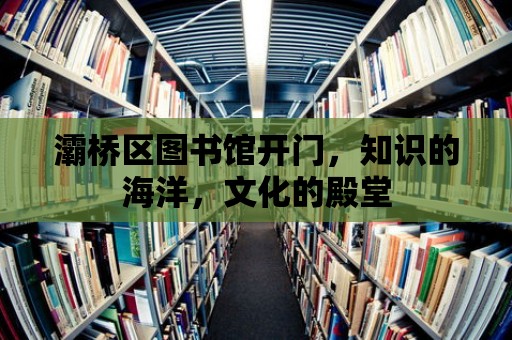 灞橋區圖書館開門，知識的海洋，文化的殿堂