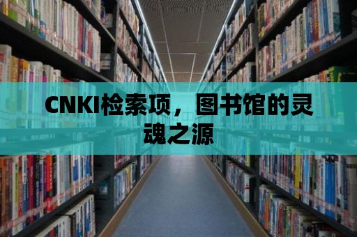 CNKI檢索項(xiàng)，圖書館的靈魂之源