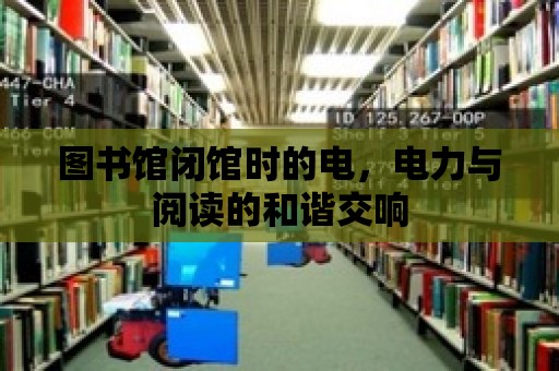 圖書館閉館時的電，電力與閱讀的和諧交響