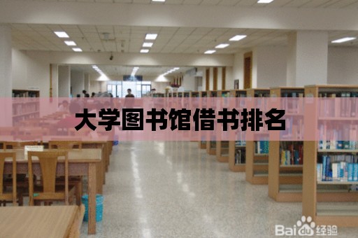 大學圖書館借書排名