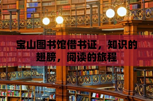 寶山圖書館借書證，知識的翅膀，閱讀的旅程