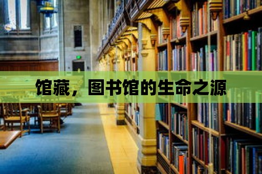 館藏，圖書館的生命之源