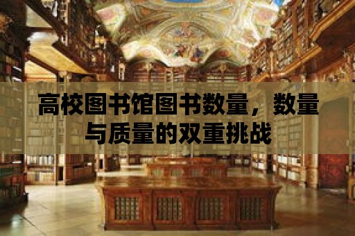 高校圖書館圖書數量，數量與質量的雙重挑戰