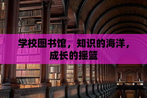 學校圖書館，知識的海洋，成長的搖籃