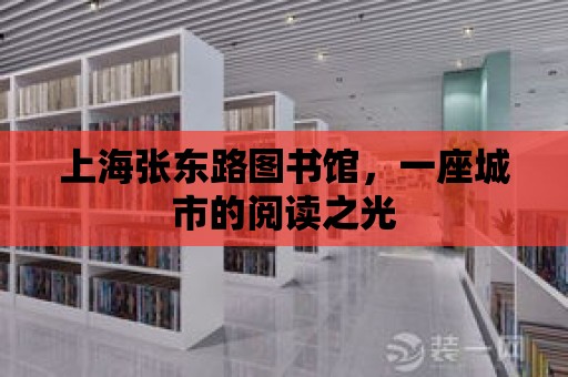 上海張東路圖書館，一座城市的閱讀之光