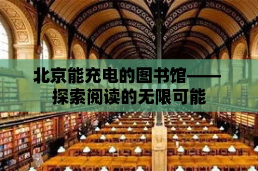 北京能充電的圖書館—— 探索閱讀的無限可能