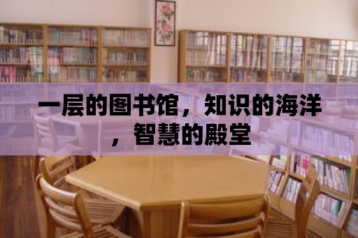 一層的圖書館，知識的海洋，智慧的殿堂