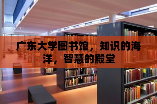 廣東大學圖書館，知識的海洋，智慧的殿堂