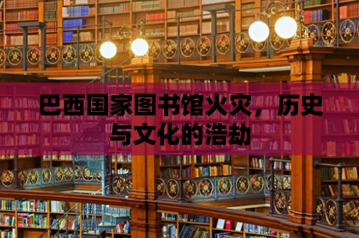 巴西國家圖書館火災，歷史與文化的浩劫