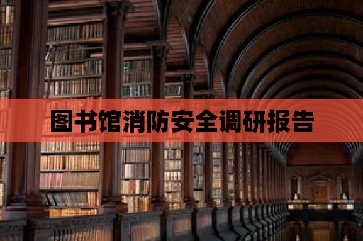 圖書館消防安全調研報告