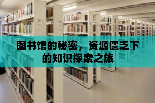 圖書館的秘密，資源匱乏下的知識探索之旅