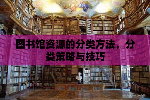 圖書館資源的分類方法，分類策略與技巧