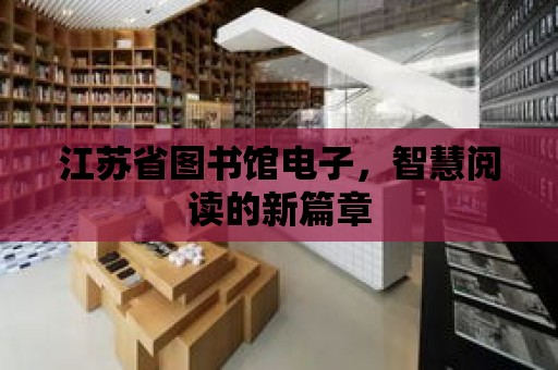 江蘇省圖書館電子，智慧閱讀的新篇章