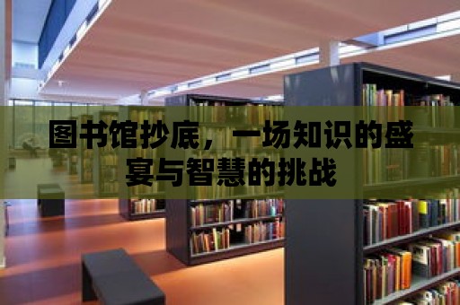 圖書館抄底，一場知識的盛宴與智慧的挑戰