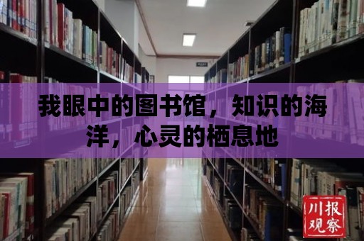 我眼中的圖書館，知識的海洋，心靈的棲息地