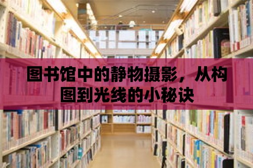 圖書館中的靜物攝影，從構(gòu)圖到光線的小秘訣