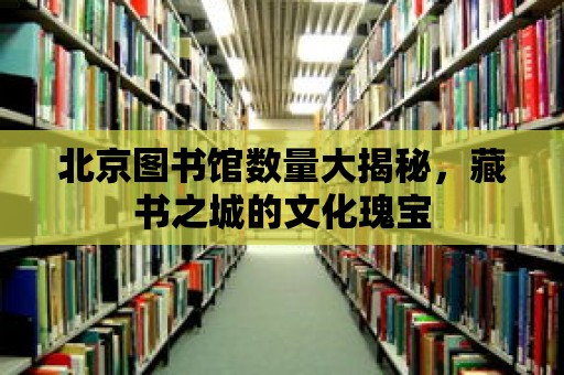 北京圖書館數量大揭秘，藏書之城的文化瑰寶