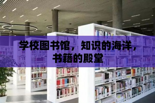 學校圖書館，知識的海洋，書籍的殿堂