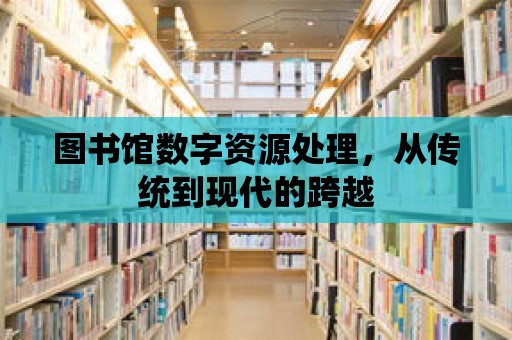 圖書館數字資源處理，從傳統到現代的跨越