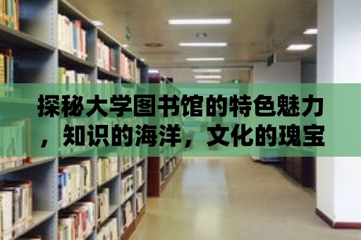 探秘大學圖書館的特色魅力，知識的海洋，文化的瑰寶