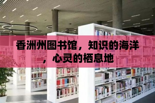 香洲州圖書館，知識的海洋，心靈的棲息地