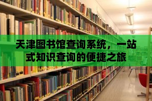 天津圖書館查詢系統，一站式知識查詢的便捷之旅