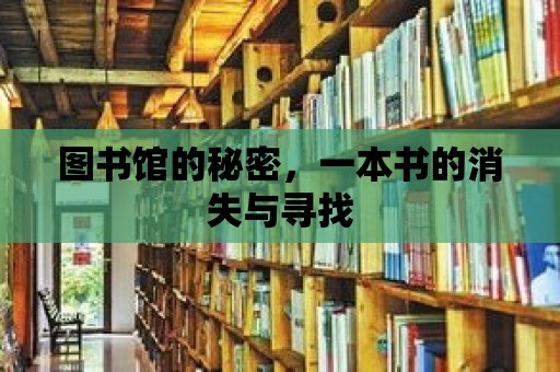 圖書館的秘密，一本書的消失與尋找