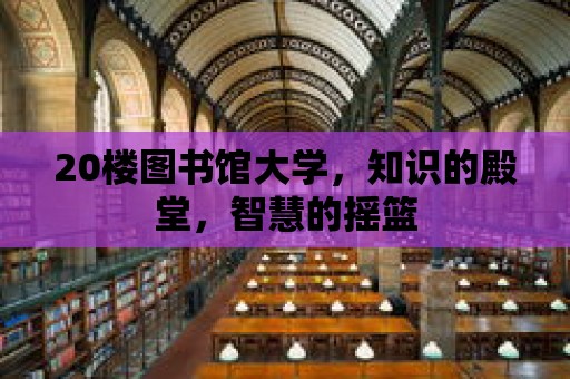 20樓圖書館大學，知識的殿堂，智慧的搖籃