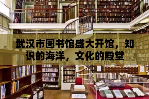 武漢市圖書館盛大開館，知識的海洋，文化的殿堂