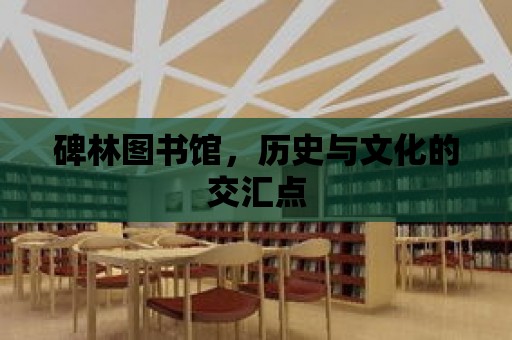 碑林圖書館，歷史與文化的交匯點