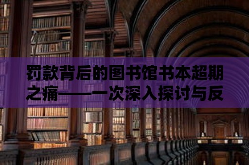 罰款背后的圖書(shū)館書(shū)本超期之痛——一次深入探討與反思