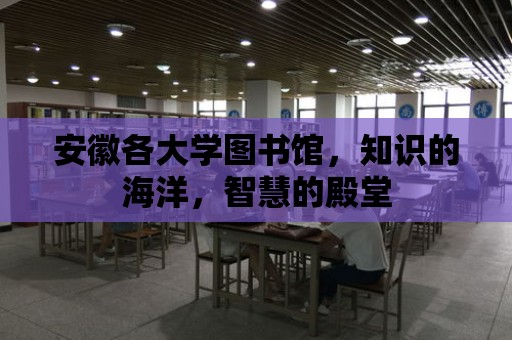 安徽各大學圖書館，知識的海洋，智慧的殿堂