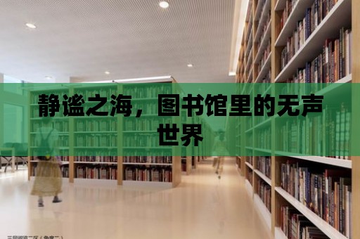 靜謐之海，圖書館里的無聲世界